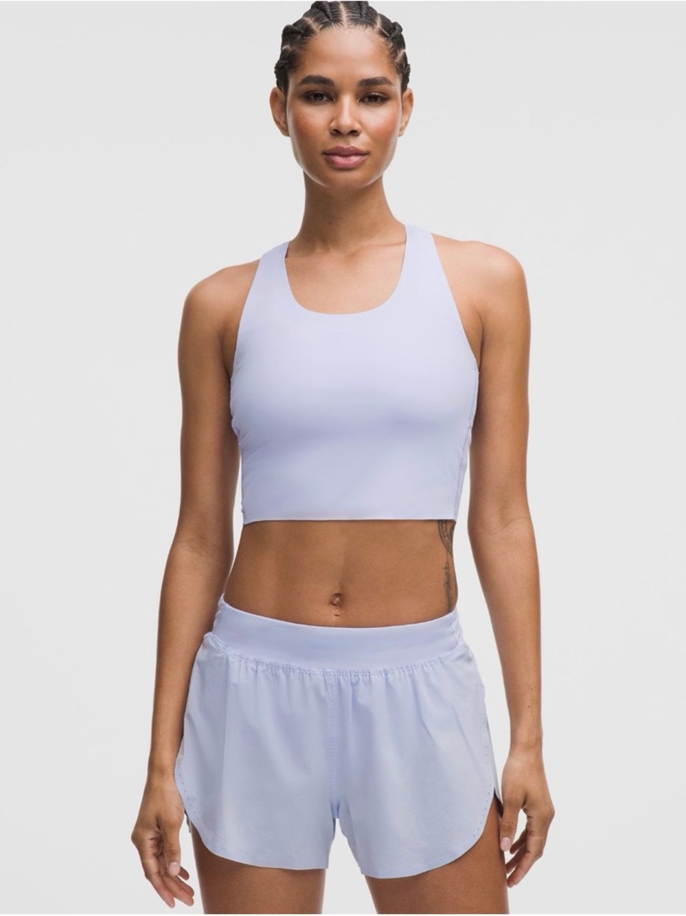 lululemon athletica Serene Blue Scoop Crop Tank